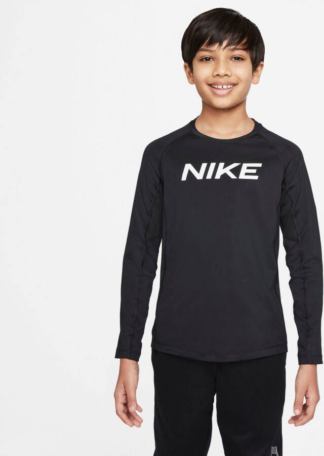 Nike Shirt met lange mouwen Pro Dri-FIT Big Kids' (Boys') Long-Sleeve Top