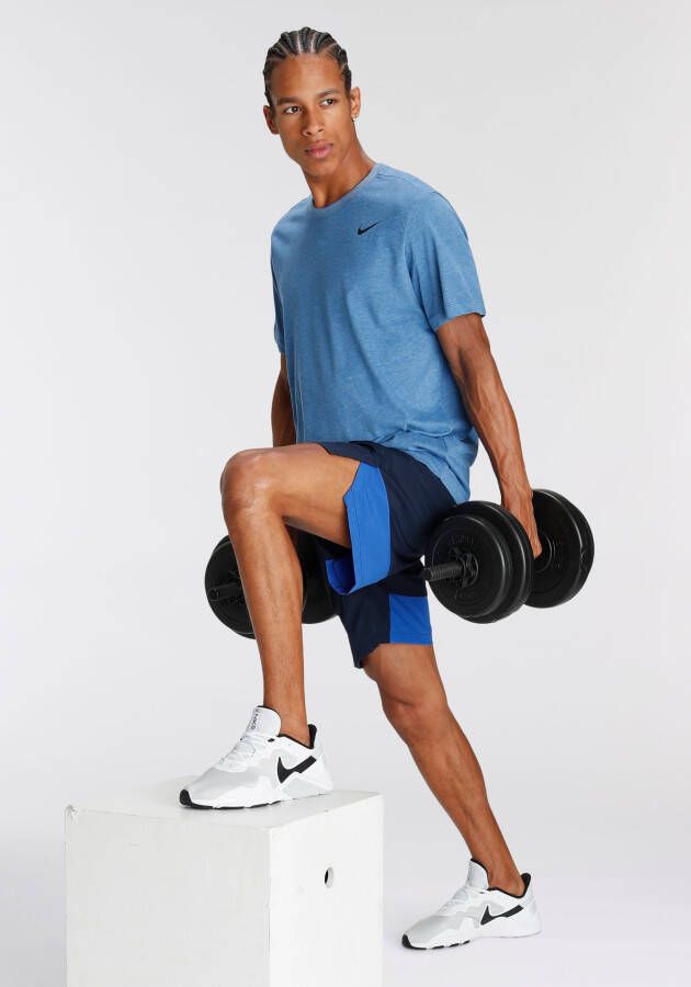 Nike dri-fit flex woven 9-inch sportbroekje blauw heren