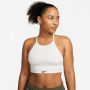 Nike Sport-bh Dri-FIT Indy Seamless Women's Light-Support Padded Ribbed Sports Bra - Thumbnail 1