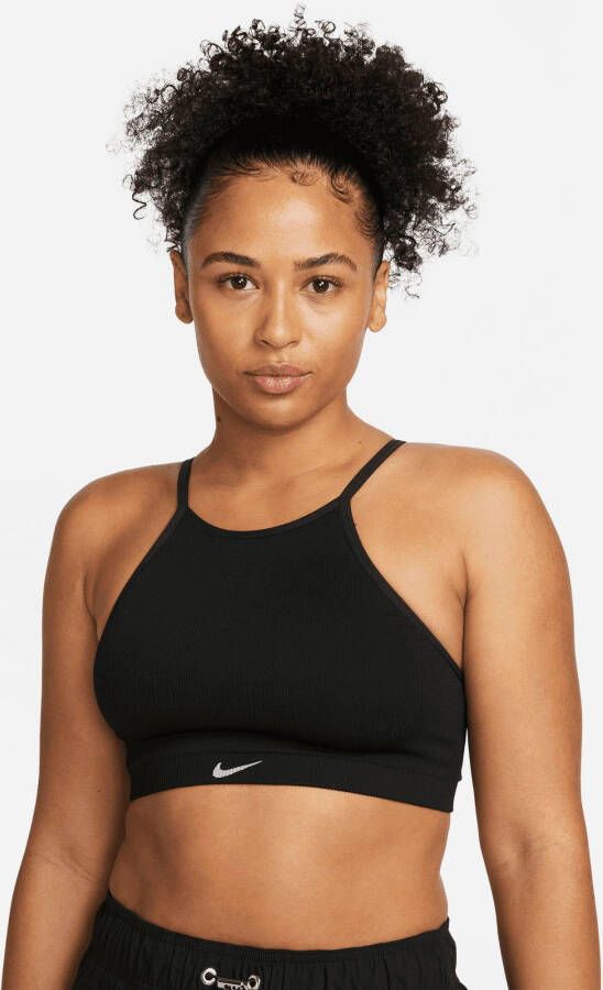 Nike Sport-bh Dri-FIT Indy Seamless Women's Light-Support Padded Ribbed Sports Bra