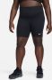 Nike Plus Size Essential Cycle Shorts Black- Dames Black - Thumbnail 1