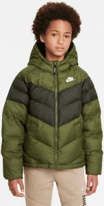 Nike sportswear synthetic-fill hooded winterjas groen kinderen