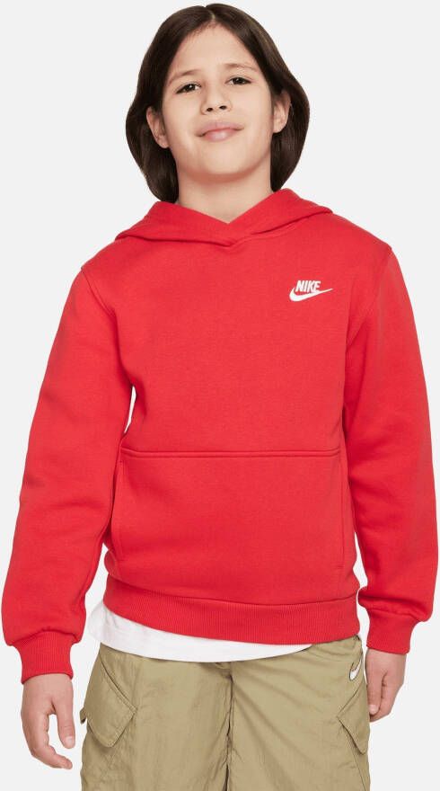 Nike Sportswear Club Fleece Hoodie Hoodies Kids PEAR WHITE maat: 170 beschikbare maaten:147 158 170