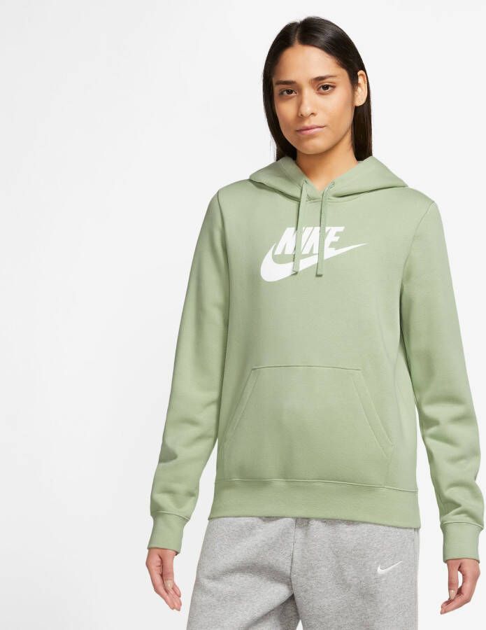 Nike Sportswear Club Fleece Logo Hoodie Hoodies Kleding honeydew white maat: L beschikbare maaten:XS S M L XL
