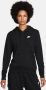 Nike Sportswear Club Fleece Overhead Hoodie Black White- Dames Black White - Thumbnail 1