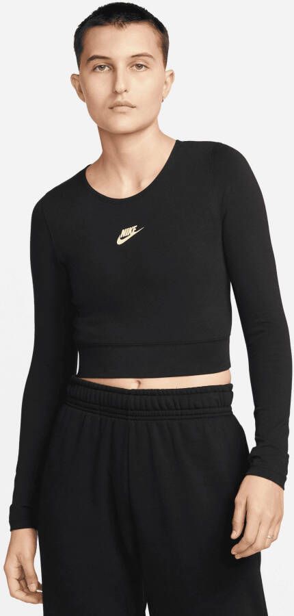 Nike Sportswear Shirt met lange mouwen W NSW LS CROP TOP DNC