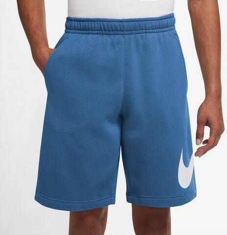 Nike sportswear club graphic korte broek blauw heren