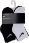 Nike Basic Pack Quarter (6 Pack) Middellang Kleding white dark grey heather black maat: 4y-5y beschikbare maaten:4y-5y - Thumbnail 2