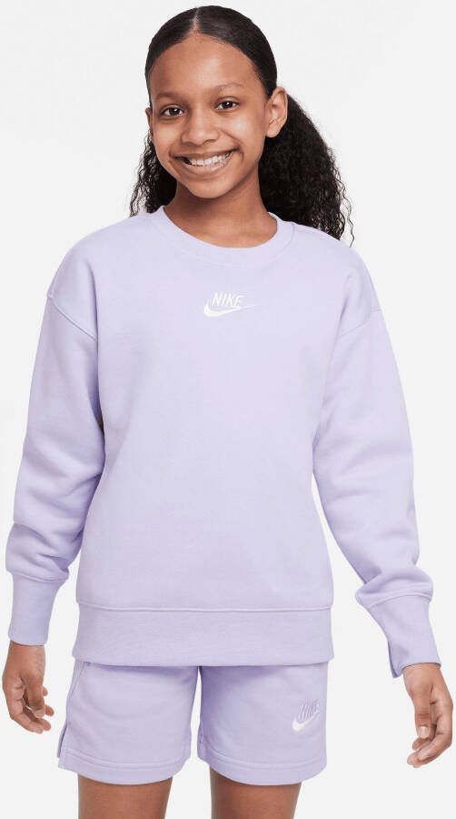 Nike Sportswear Sweatshirt Club Fleece Big Kids' (Girls') Crew Sweatshirt