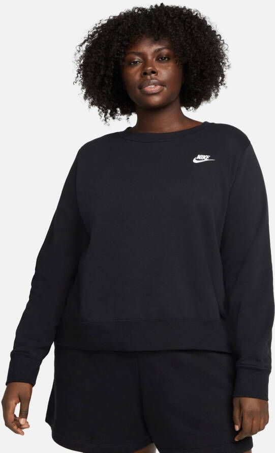 Nike Sportswear Sweatshirt CLUB FLEECE WOMEN'S CREW-NECK SWEATSHIRT (PLUS SIZE)