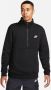 Nike Sportswear Club Half-zip Pullover Hoodies Heren black black white maat: XXL beschikbare maaten:S M L XL XXL - Thumbnail 1