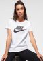 Nike sportswear essential icon futura shirt wit dames - Thumbnail 5