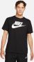 Nike sportswear icon futura shirt zwart heren - Thumbnail 1