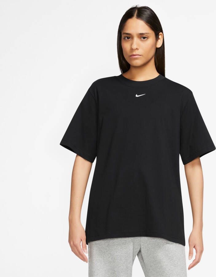 Nike Sportswear Essential Tee Lbr T-shirts black white maat: XS beschikbare maaten:XS S M L