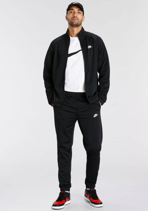 Nike Club Poly-knit Tracksuit Trainingspakken Heren black white maat: XL beschikbare maaten:S M L XL