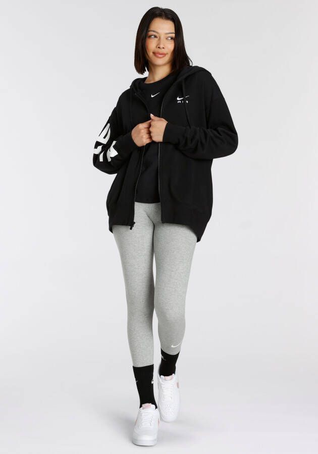 Nike 7 8-legging met hoge taille voor dames Sportswear Classic Dark Grey Heather Sail- Dames Dark Grey Heather Sail
