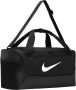 Nike Brasilia Small Duffel Bag Black Black White - Thumbnail 2