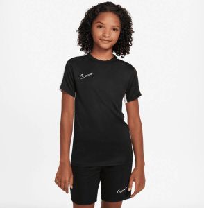 Nike academy 23 voetbalshirt zwart wit kinderen