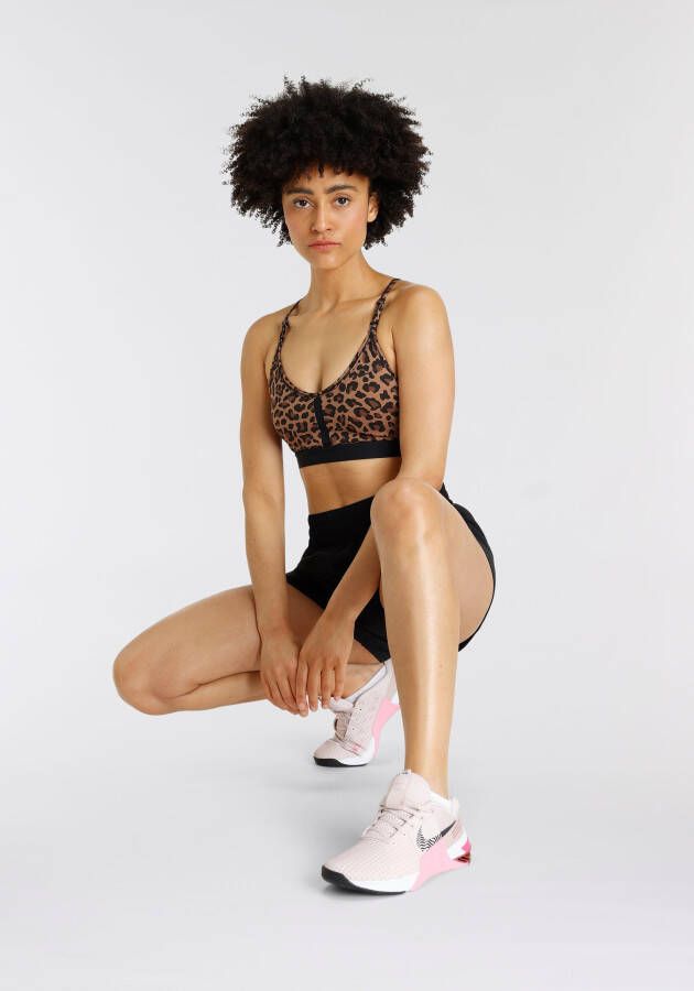 Nike Damesshorts met middelhoge taille en binnenbroekje (8 cm) Dri-FIT One Black- Dames Black
