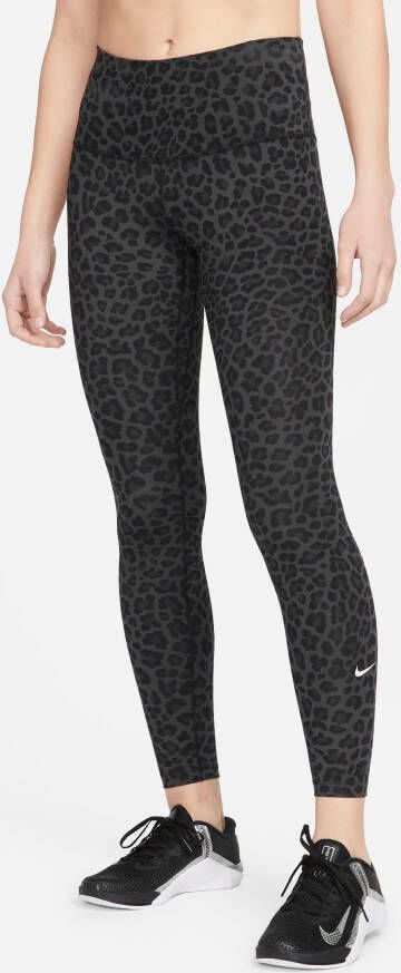 Nike One lange legging met hoge taille en splitjes in de zoom voor dames  Baroque Brown- Dames Baroque Brown 