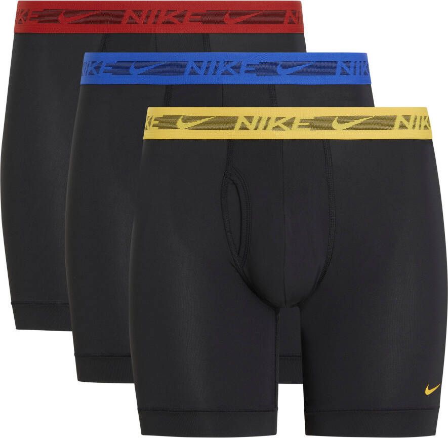 NIKE Underwear Boxershort Nike Dri-FIT Ultra Stretch Micro met logo op de tailleband (set 3 stuks Set van 3)