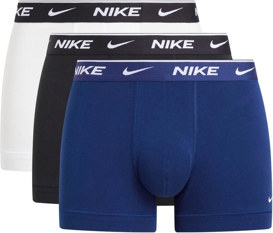 NIKE Underwear Trunk 3PK met gekleurd nike logo-elastische tailleband (3 stuks)