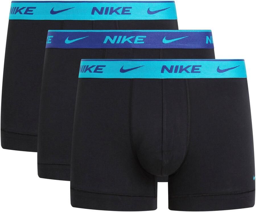 NIKE Underwear Trunk 3PK met gekleurd nike logo-elastische tailleband (3 stuks)