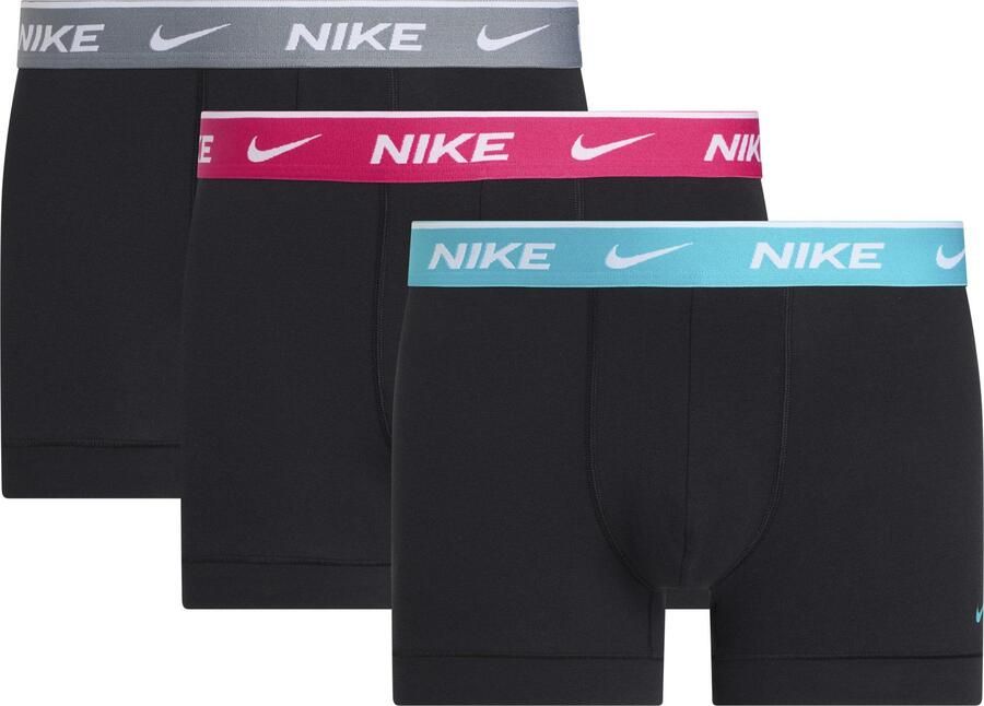 NIKE Underwear Trunk 3PK met gekleurd nike logo-elastische tailleband (3 stuks)