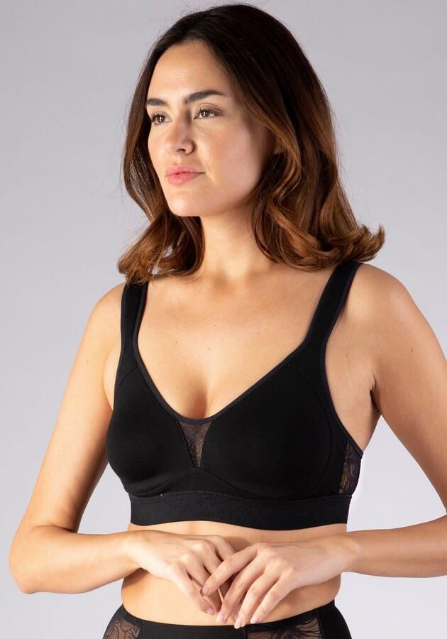 Nina Von C. Bh zonder beugels COTTON SHAPE zonder beugel verstelbaar naadloze cups elastisch comfortabel katoenmix - Foto 6