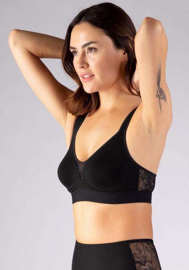 Nina Von C. Bh zonder beugels COTTON SHAPE zonder beugel verstelbaar naadloze cups elastisch comfortabel katoenmix - Foto 3