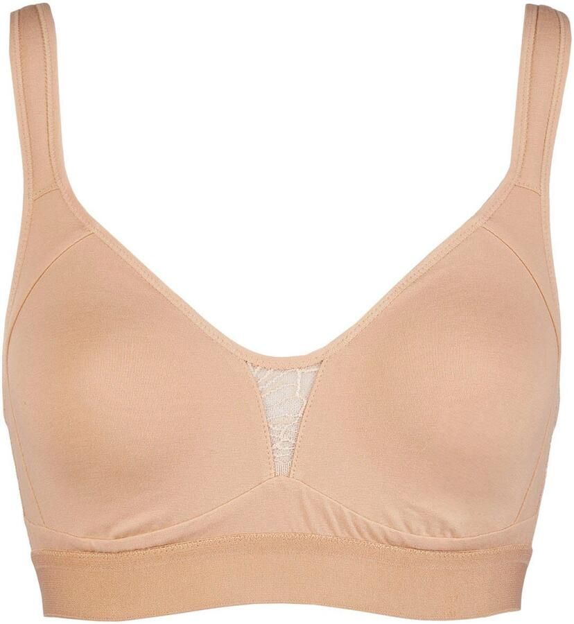 Nina Von C. Bh zonder beugels COTTON SHAPE zonder beugel verstelbaar naadloze cups elastisch comfortabel katoenmix