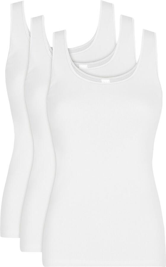 Nina Von C. Hemd Daily basic zacht comfortabel nauw ronde hals brede bandjes (3 stuks) - Foto 3