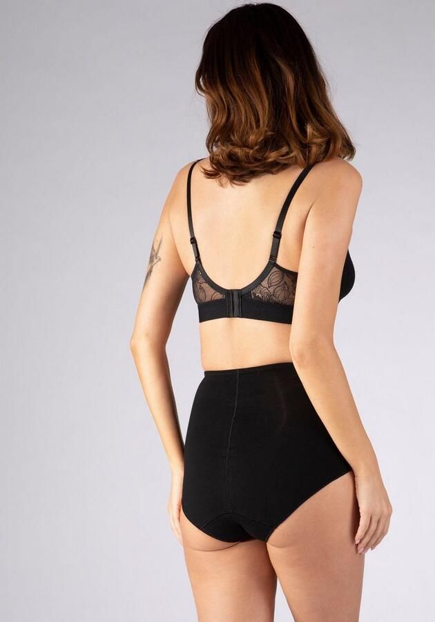 Nina Von C. High-waist-slip COTTON SHAPE strak elastisch comfortabel vrouwelijk met kant katoenmix (2 stuks Set van 2) - Foto 2