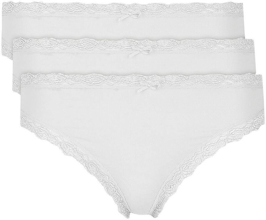 Nina Von C. Jazzpants Cosy strak elastisch ademend comfortabel vrouwelijk met kant (Set van 3) - Foto 5