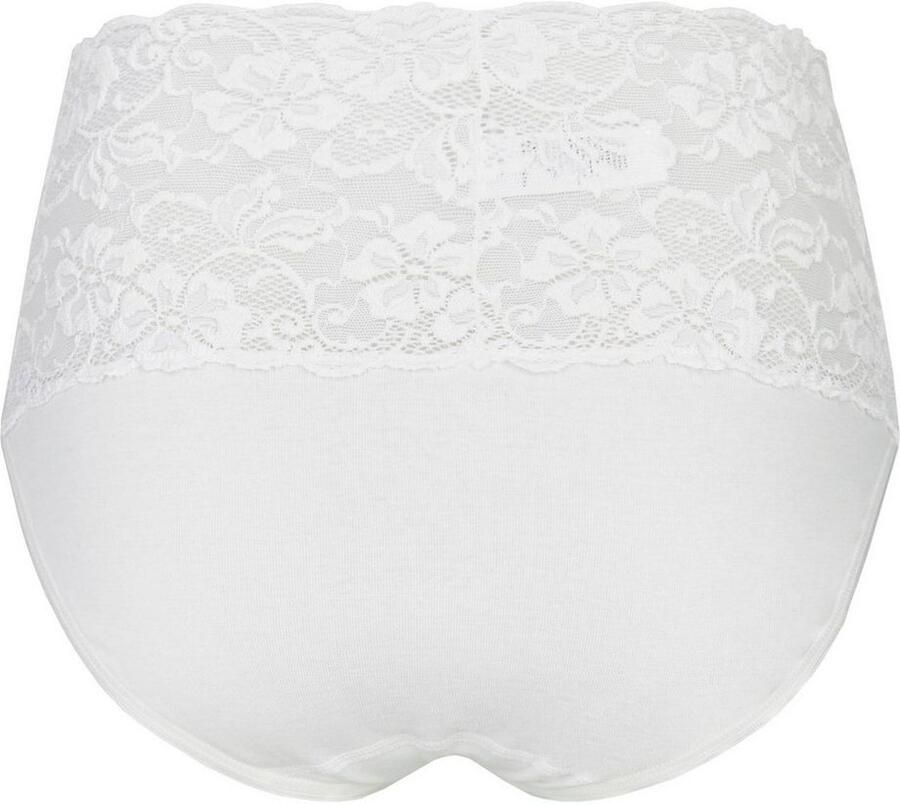 Nina Von C. Tailleslip Fine Cotton strak elastisch comfortabel vrouwelijk ademend brede band met kant (2 stuks Set van 2)