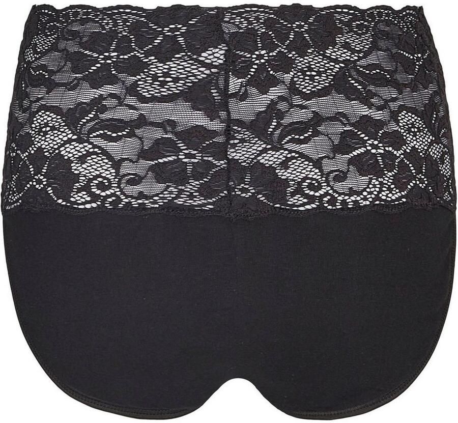 Nina Von C. Tailleslip Fine Cotton strak elastisch comfortabel vrouwelijk ademend brede band met kant (2 stuks Set van 2)