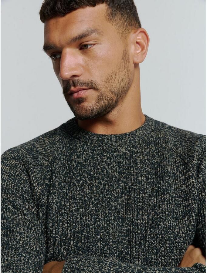 NO EXCESS Gebreide trui in gemêleerde look
