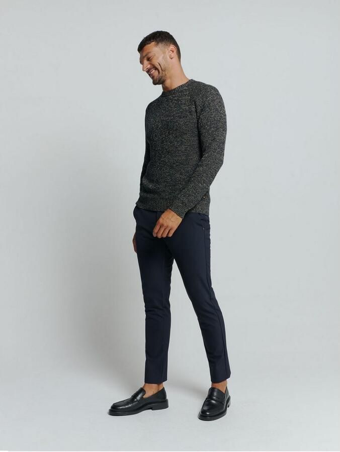 NO EXCESS Gebreide trui in gemêleerde look - Foto 3