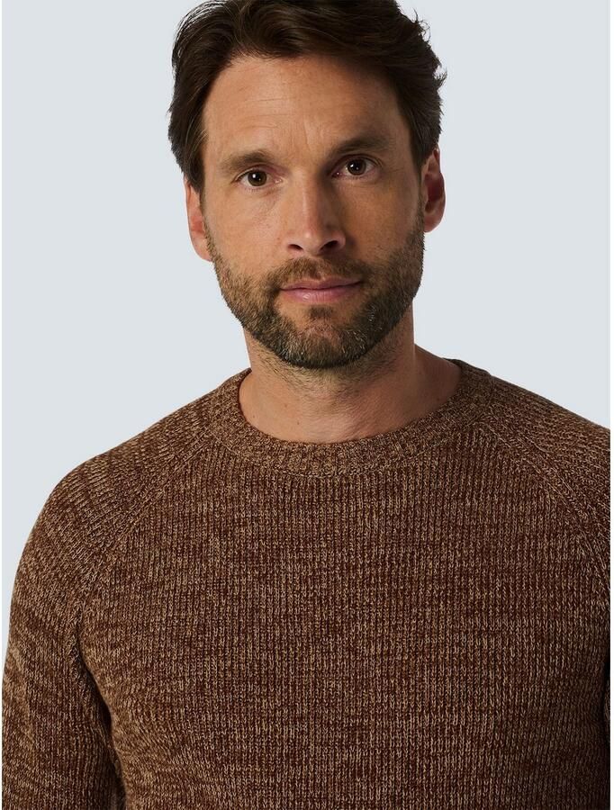 NO EXCESS Gebreide trui in gemêleerde look - Foto 2