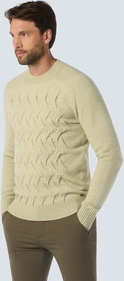 NO EXCESS Gebreide trui met vlecht-structuur - Foto 8