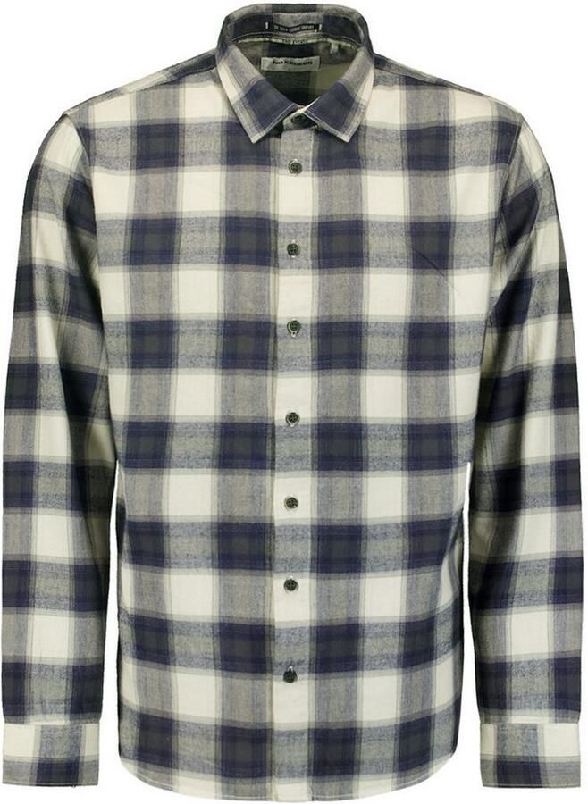 NO EXCESS Geruit overhemd met kentkraag - Foto 6