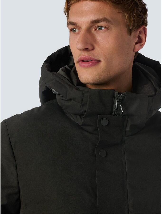 NO EXCESS Gewatteerde jas met een capuchon