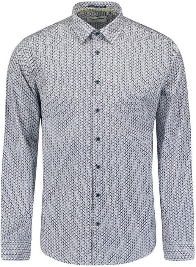 NO EXCESS Overhemd met lange mouwen gedessineerd met knopenrij - Foto 5