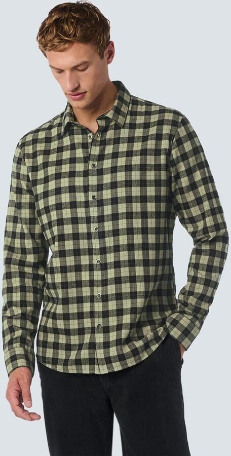 NO EXCESS Overhemd met lange mouwen geruit en met hoogwaardige viscose - Foto 6