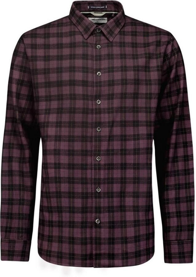 NO EXCESS Overhemd met lange mouwen geruit en met hoogwaardige viscose - Foto 4