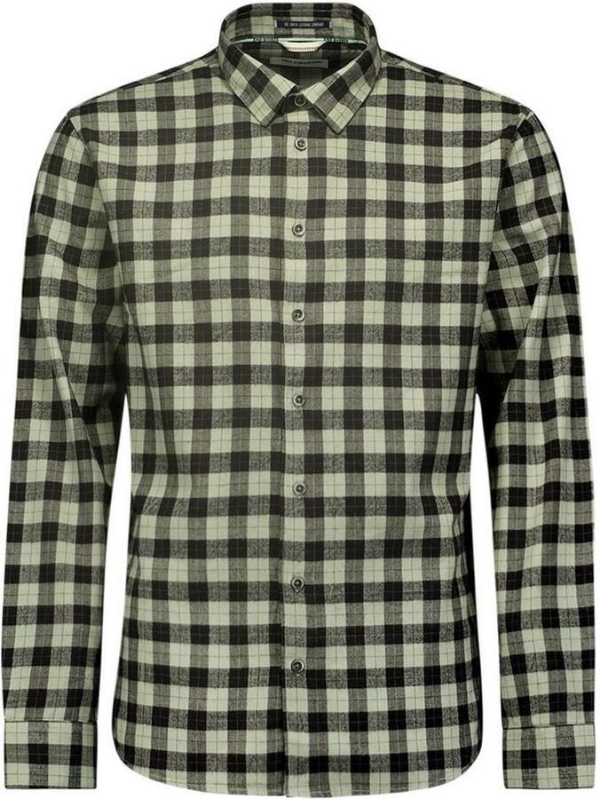 NO EXCESS Overhemd met lange mouwen geruit en met hoogwaardige viscose - Foto 5