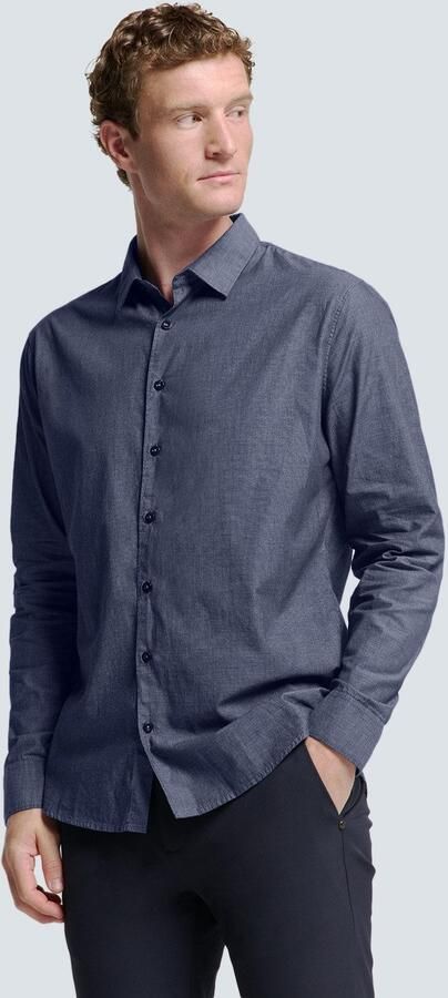 NO EXCESS Overhemd met lange mouwen met een deelnaad achter - Foto 6