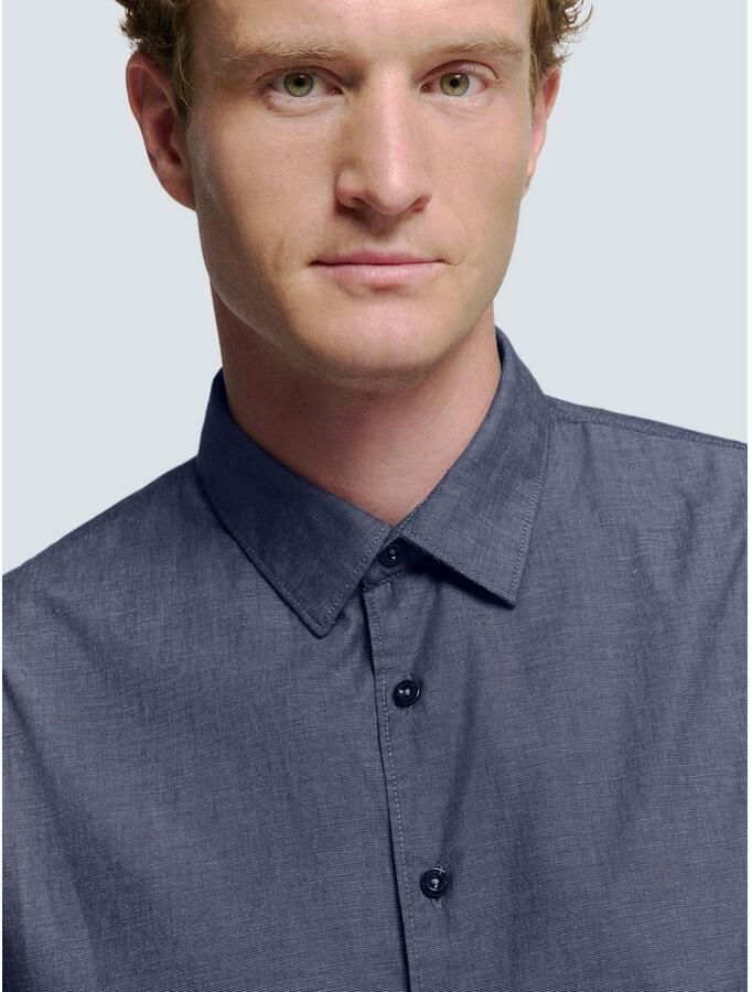 NO EXCESS Overhemd met lange mouwen met een deelnaad achter