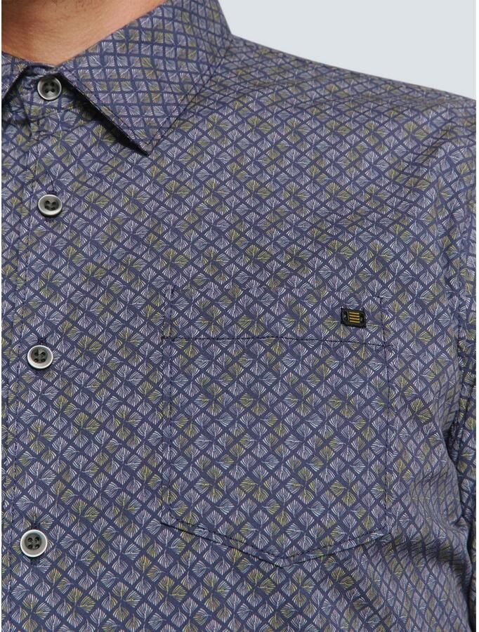 NO EXCESS Overhemd met lange mouwen met grafisch patroon en borstzak - Foto 2