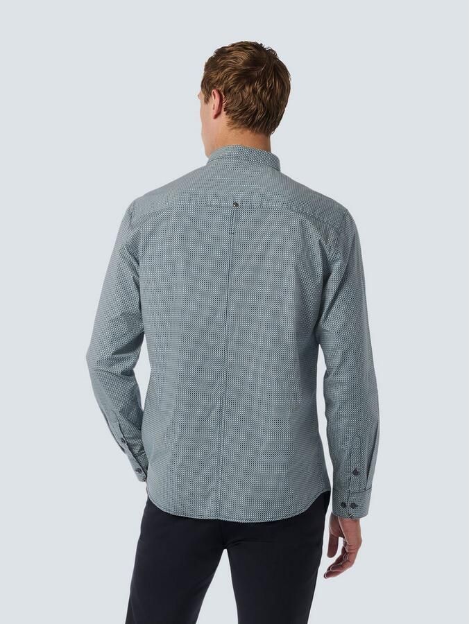 NO EXCESS Overhemd met lange mouwen met knoopsluiting en allover print - Foto 3